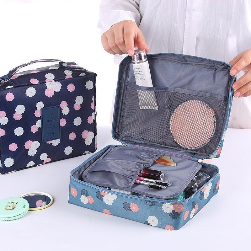 Four-pack Travel Storage Bag Portable Men's and Women's Storage Bag Travel Bath Makeup Bag Printed Toiletry Bag