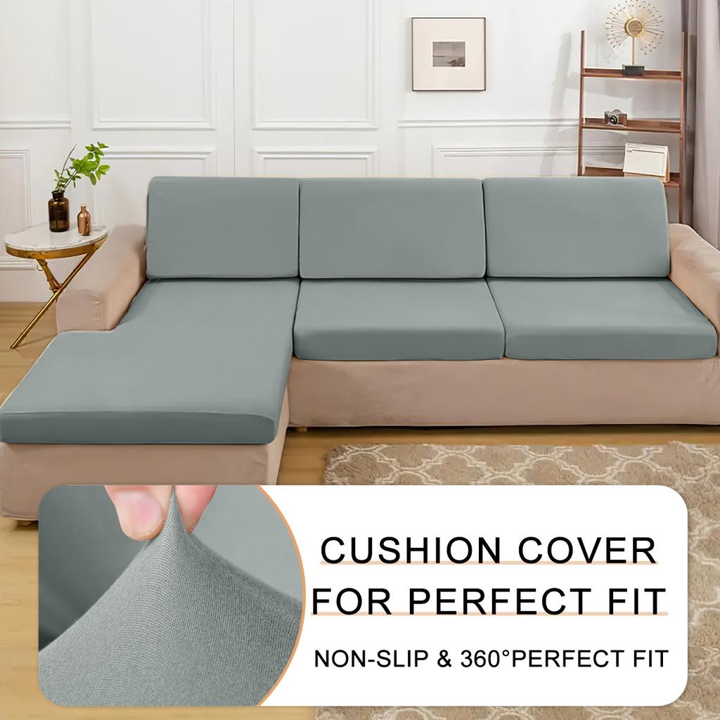 New elastic waterproof milk silk sofa cushion cover solid color universal all-inclusive sofa hat sofa cover