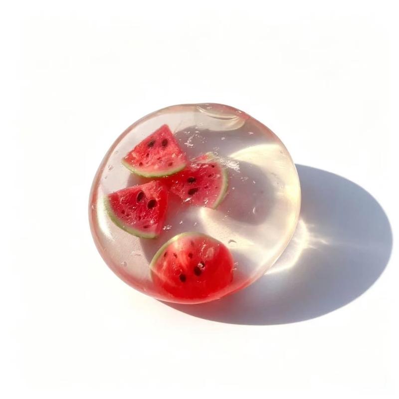 Moldable No Rebound Stress Ball Coconut Oil Scented Fruit Jelly Fidget Toy for Anxiety Sensory Calming