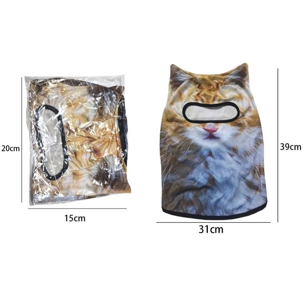 3D Animal Print Full Face Mask Ice Silk Cooling Face Mask Cooling Balaclava Mask For Skiing