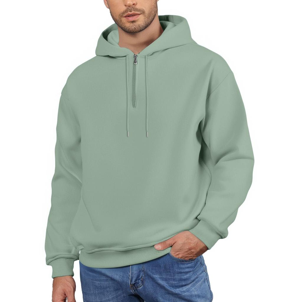 Men's Fleece Hoodie Casual Long Sleeve Sweatshirt