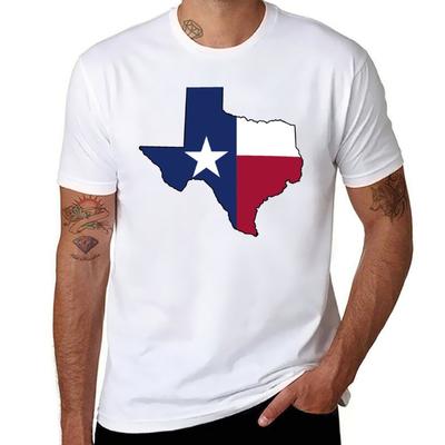 Texas Flagge auf dem größten Staat Amerikas Texas T-Shirt t shirts baumwolle 100 grafische t-shirts für mann T-Shirt