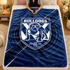 Flannel BlanketCanterbury-Bankstown Bulldogs Warm Soft Throw Blanket for Indoor Sofa Bed Living Room Use