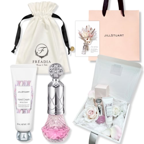 

Authentic, Gift-wrapped JILL STUART Hand Cream White Floral + Aromatic Flower Nail Oil 01 Pink. Hand Care Cosmetics. Perfect as a Birthday Gift. Inclu