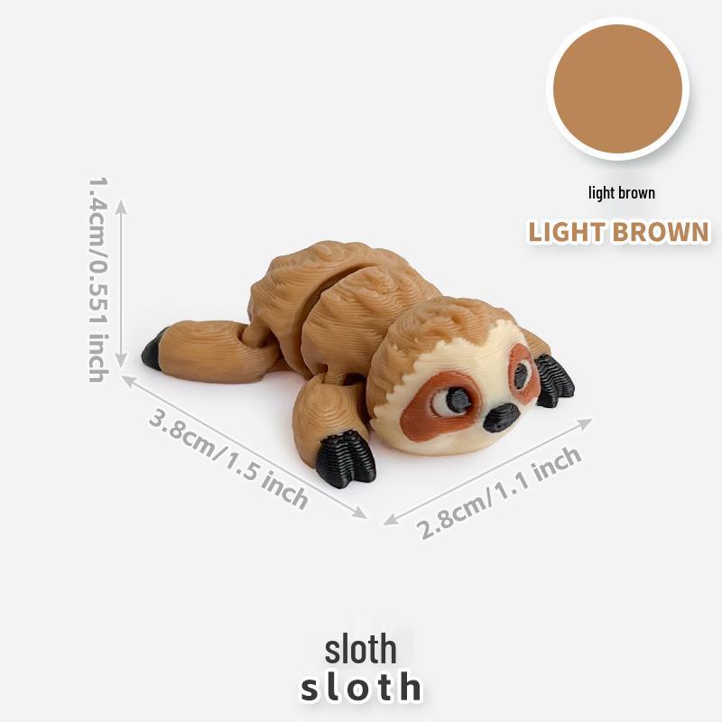 Colorful 3D Printed Small Animal Toys - Simulation Animal Models for Micro-Landscape Decoration