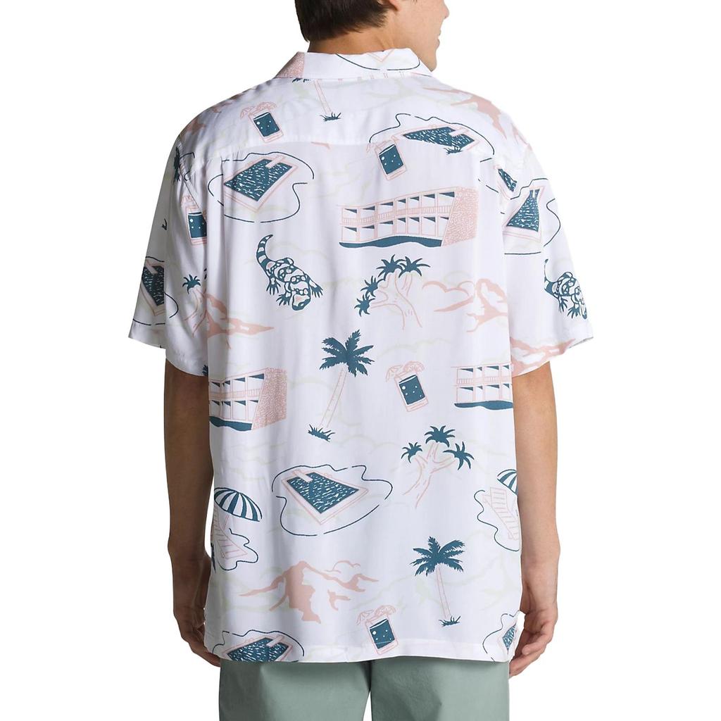 Vans Scenic Shirts Men's White Lapel Moderate Other VN0007X5WHT