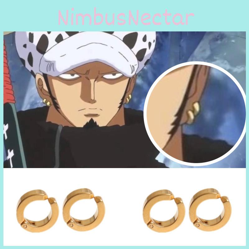 Piece Trafalgar One Law Cosplay Accessories Earring Jewelry Vintage Use Daily