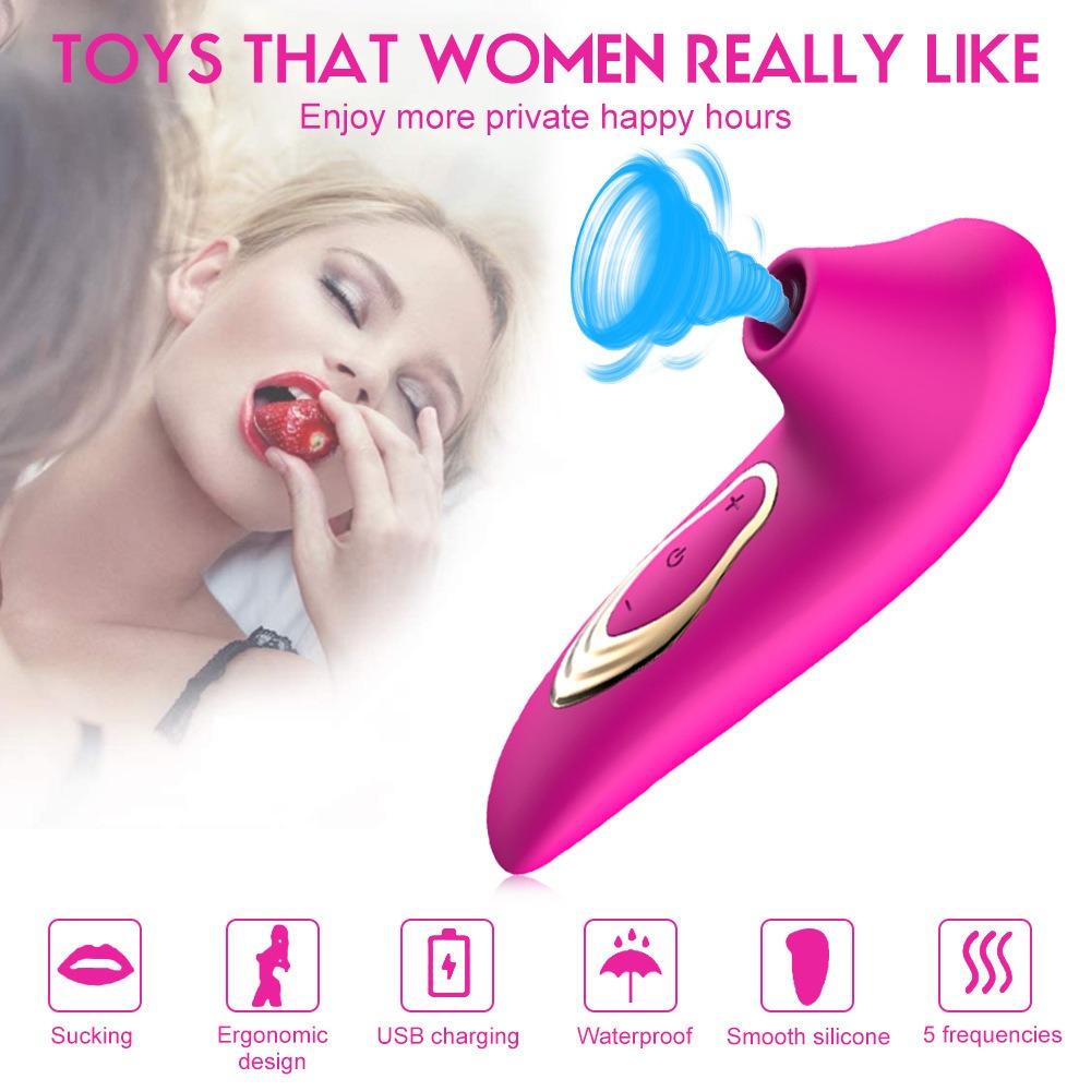 5-Speed Powerful Suction Massager: Intimate G-Spot and Clitoral Stimulation Toy