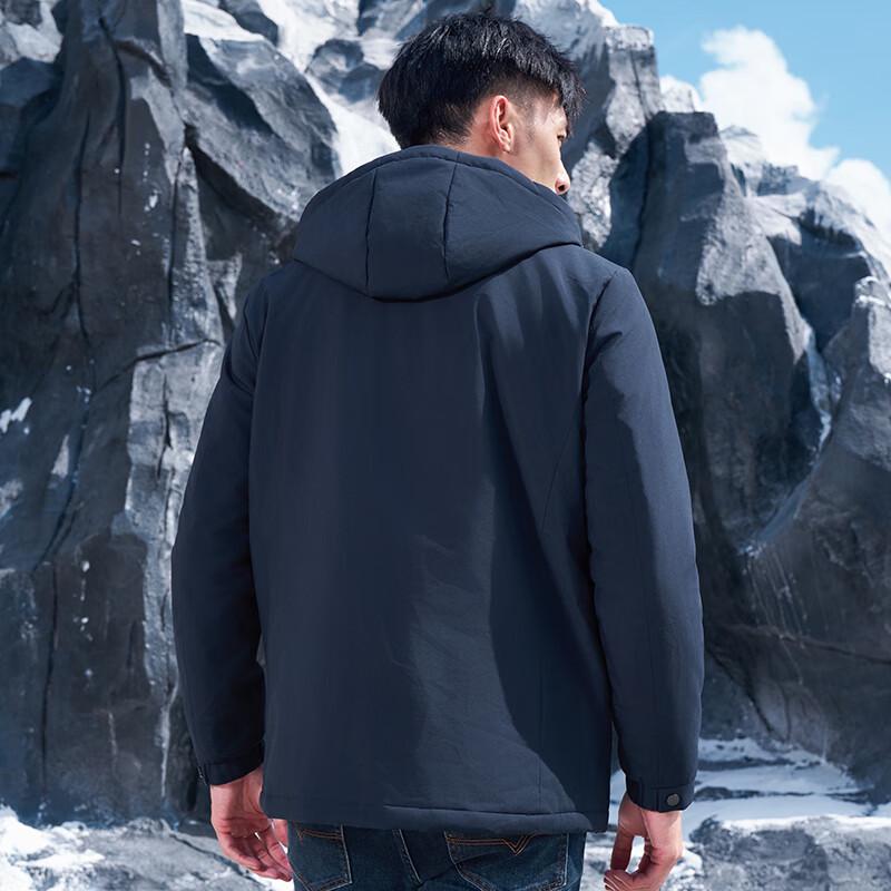 Men's Padded Hooded Windproof Jacket