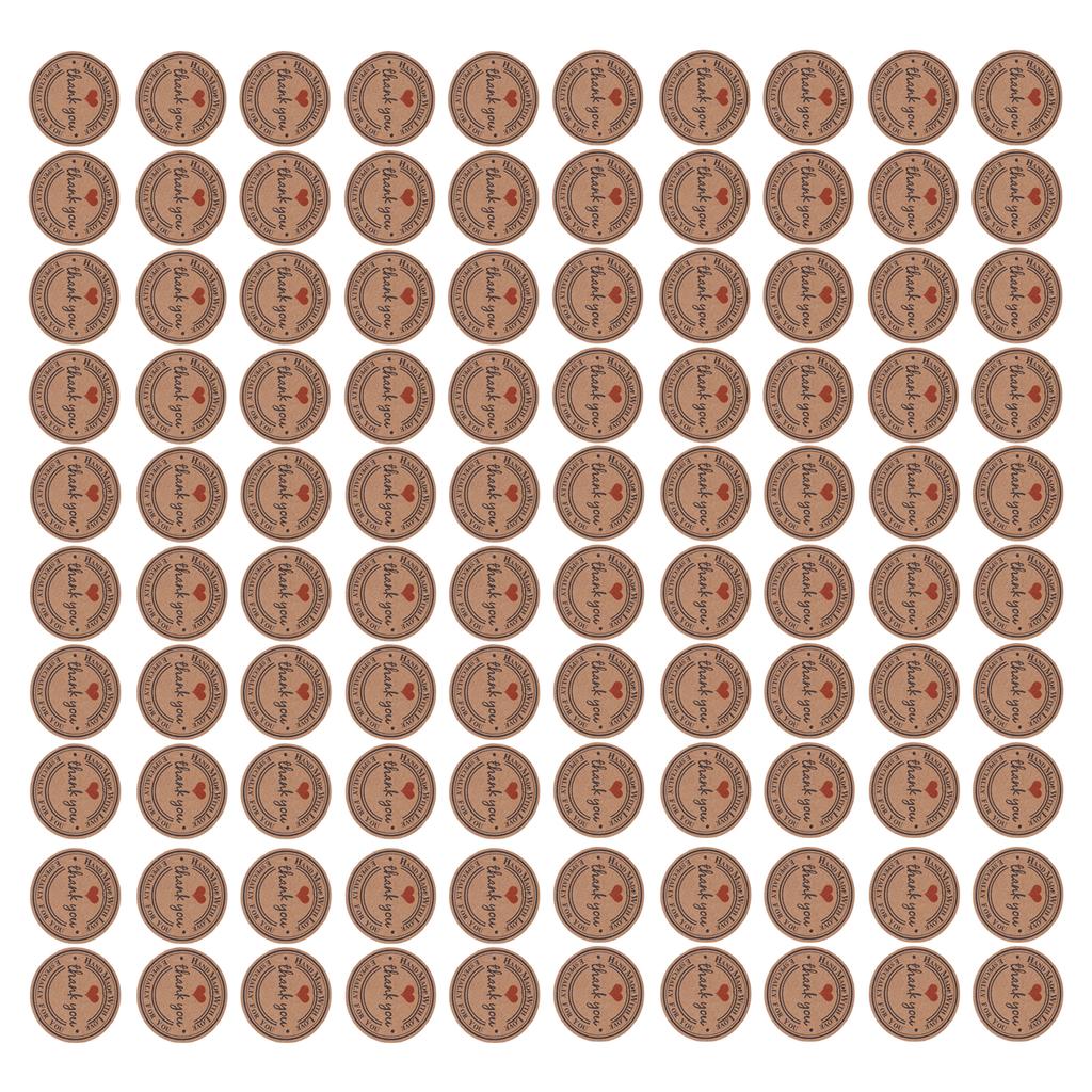 100pcs Brown Handmade Hang Label Wedding Favor Gift Dessert Tags Jewelry Price Tag #2