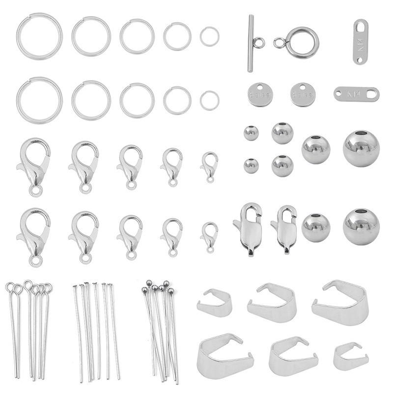 Stainless Steel Lobster Clasp End Cap for Beading Jewelry Accessories