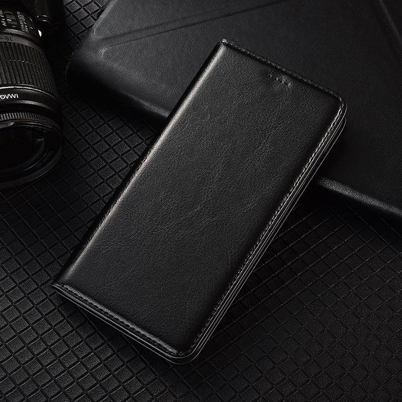 Crazy Horse Äkta Läder Fodral Med Lock För Samsung Galaxy A10 A20 A30 A40 A50 A70 A80 A90 Telefon Plånbok Fodral