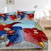 3pcs Superman, Flash Duvet Cover Set, 1 Duvet Cover + 2 Pillowcases (No Insert), High-Definition Print for All Seasons,Durable Yy251103062