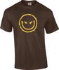 Grappig Kwaadaardig Smiley Gezicht Houding Grijns Humor Nieuwigheid T-shirt