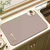 Rubber Coffee Countertop Drain Pad Quick Dry Coffee Dish Cup Drying Mats Kitchen Dining Table Large Absorbent Draining Mat