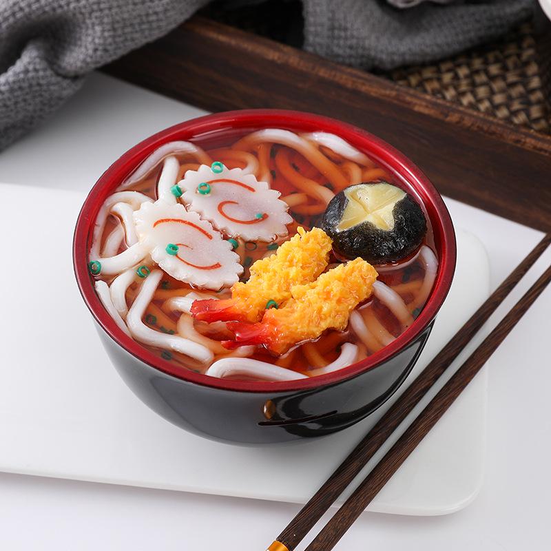 Creative Udon Noodle Bowl Ramen Piggy Bank for Film and Photography Props