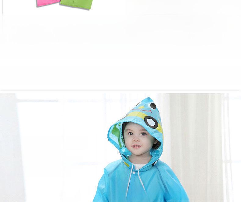 Children's Cartoon Rain Poncho: Cute Cape Style for Boys and Girls, Fits Kindergarten To Primary School with Room for Backpack