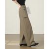 TERRE BLEUE Women's Casual Wide-Leg Suit Pants