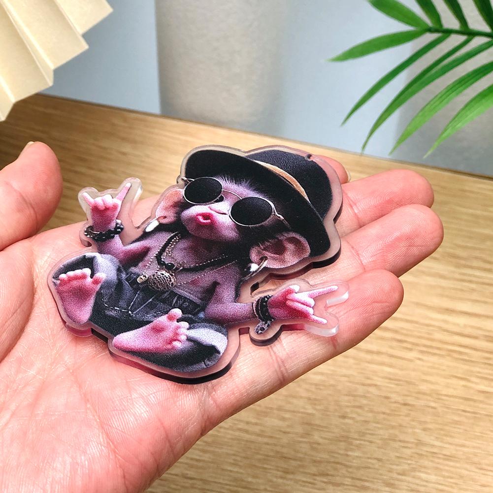 cartoon cat/monkey Acrylic 2D pendant Car interior  Realistic Animal Acrylic Rearview Mirror Ornaments Car Decoration