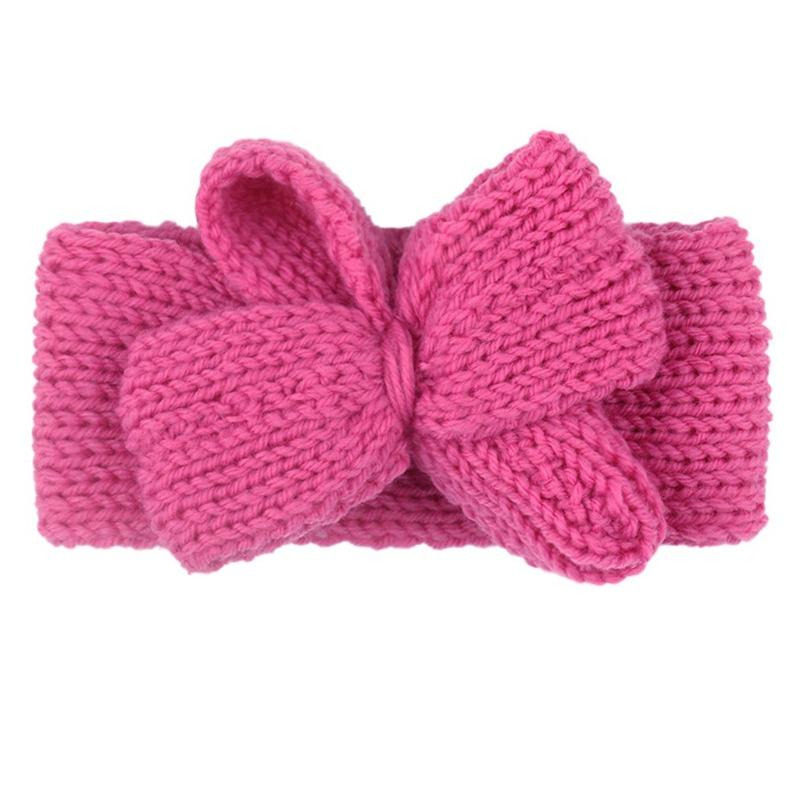 New Popular Hair Cap, Children's Cute Knitted Bow Headband, Fashionable European and American Baby Autumn and Winter Hair Accessories