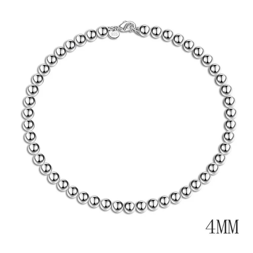 925 Silver Twisted Rope Bracelet 4MM Unisex Chain Fashion Jewelry for Women Men High Quality Durable