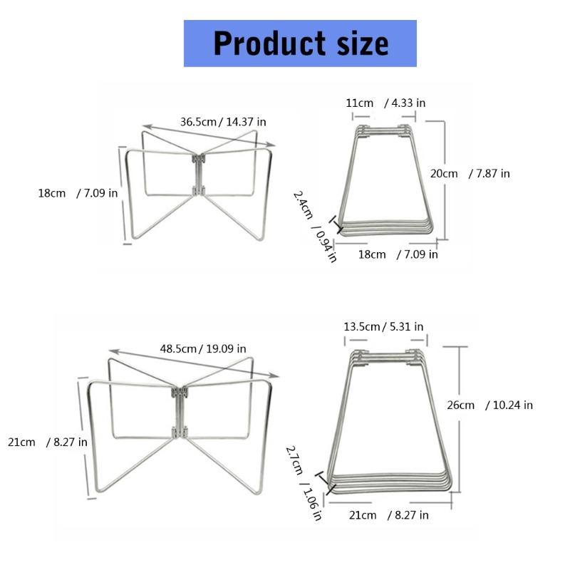 Camping Foldable Metal Stand Portable Metal Luggage Rack Ices Box Holder Coolers Stand for Outdoor Picnics Fishing