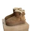 Sangpo snow boots thick-soled winter new sheepskin and fur integrated wool mouth short tube piled and thickened warm women's cotton shoes