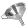 Stainless Steel Funnel with Strainer Brush Slick Exterior Thickened Handle Kitchen Industrial Large Funnel
