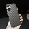 Luxury Natural Titanium Pc Case for For Iphone16 15 14 13 Pro Max Plus Electroplated Grating Corrugated Hard Back Cover Phone Case
