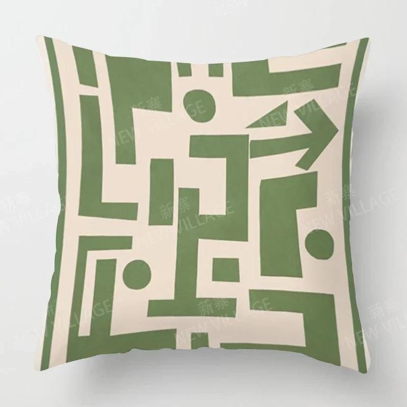 Nordic Fall Home Decor Autumn  Throw Pillow Cover Sofa Cushion Cover Velvet Modern   Morandi