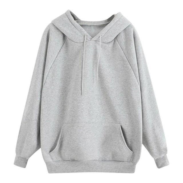 2023 Autumn/Winter Women's Plus Velvet Thick Loose Hooded Sweatshirt