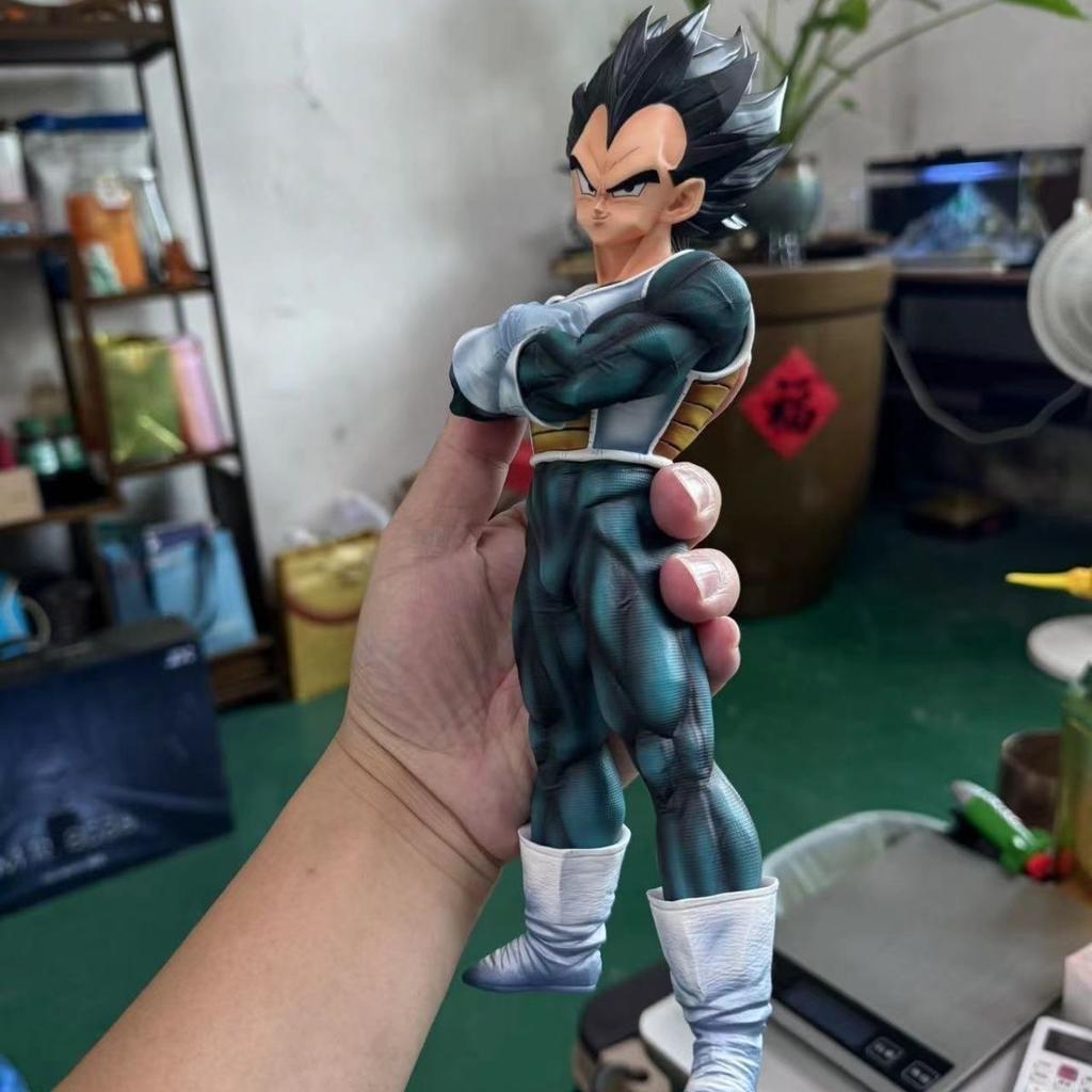 Dragon Ball Gk Statue Figure Super Saiyan Vegeta Standing Position Figure Popular Cartoon Character Statue Desktop Decoration