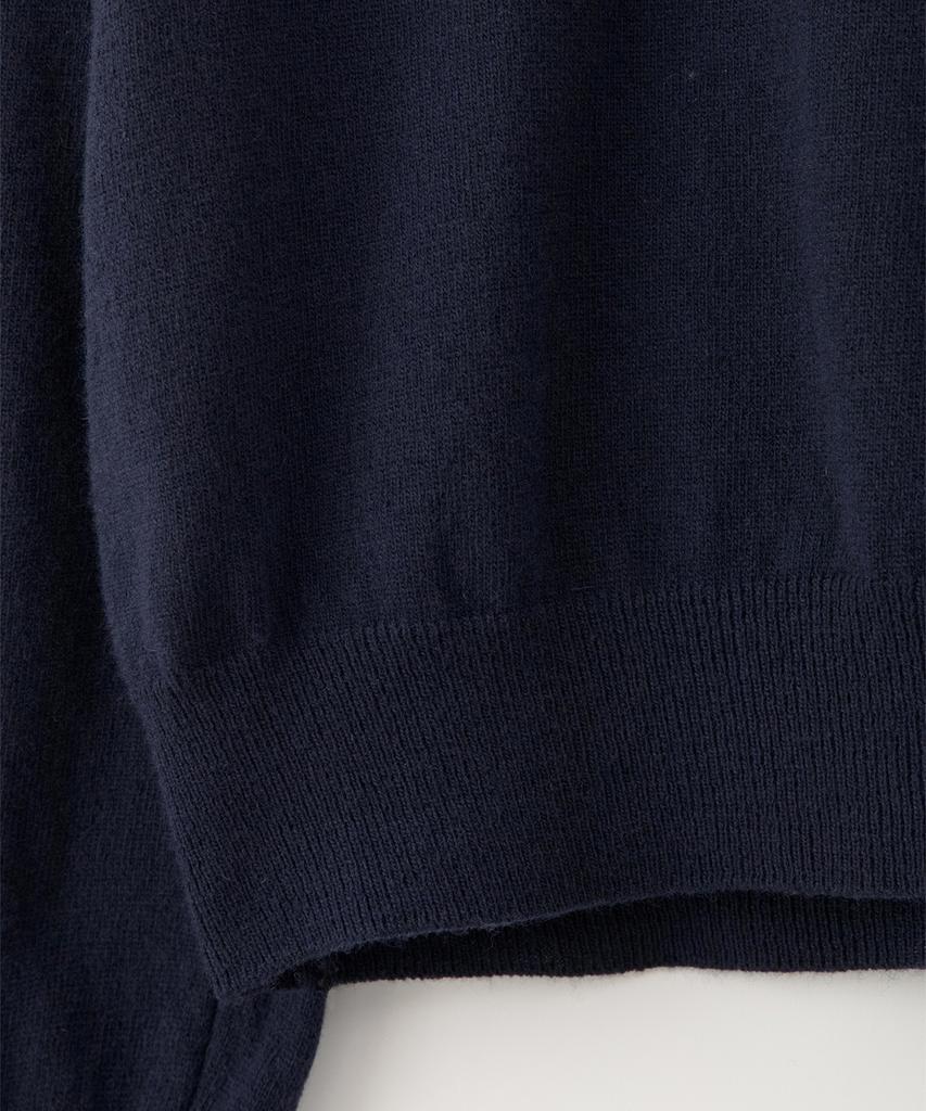 Sseomweeobeoteo Roe V-Neck Knit - Navy