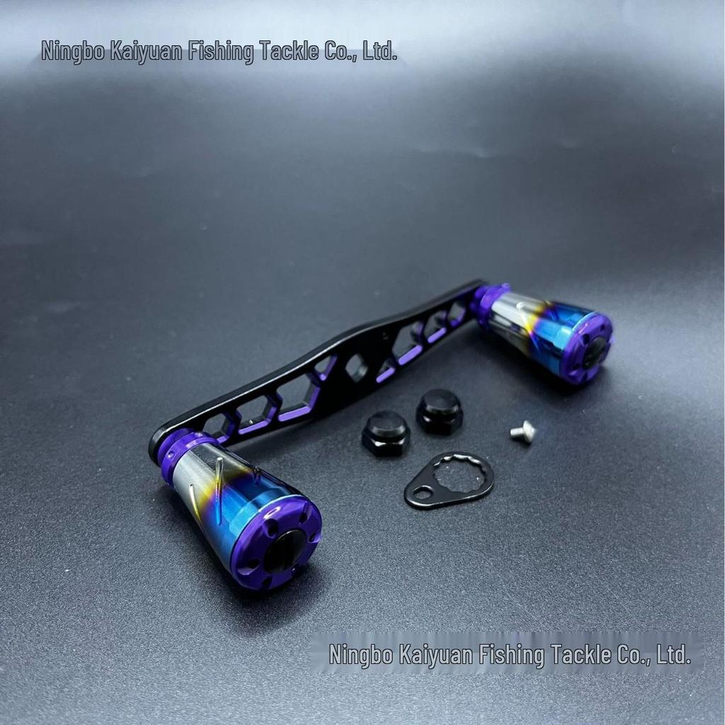 Dual-toned Aluminum Alloy Precision Water Drop Crank - Colorful Custom DIY Accessory with Smooth Operation and Color Plating