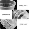 10Pcs Premium Plastic Control Root Pot for Orchids Bonsai Cactus Indoor Outdoor Balcony Garden Home Office Desktop Flowerpot