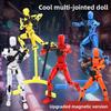 Inertia Control Robot Models Creative Action Figures Set With Joints Magnetic