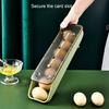 Automatic Rolling Egg Storage Box Slant Design Plastic Kitchen Containers Egg Tray for Home