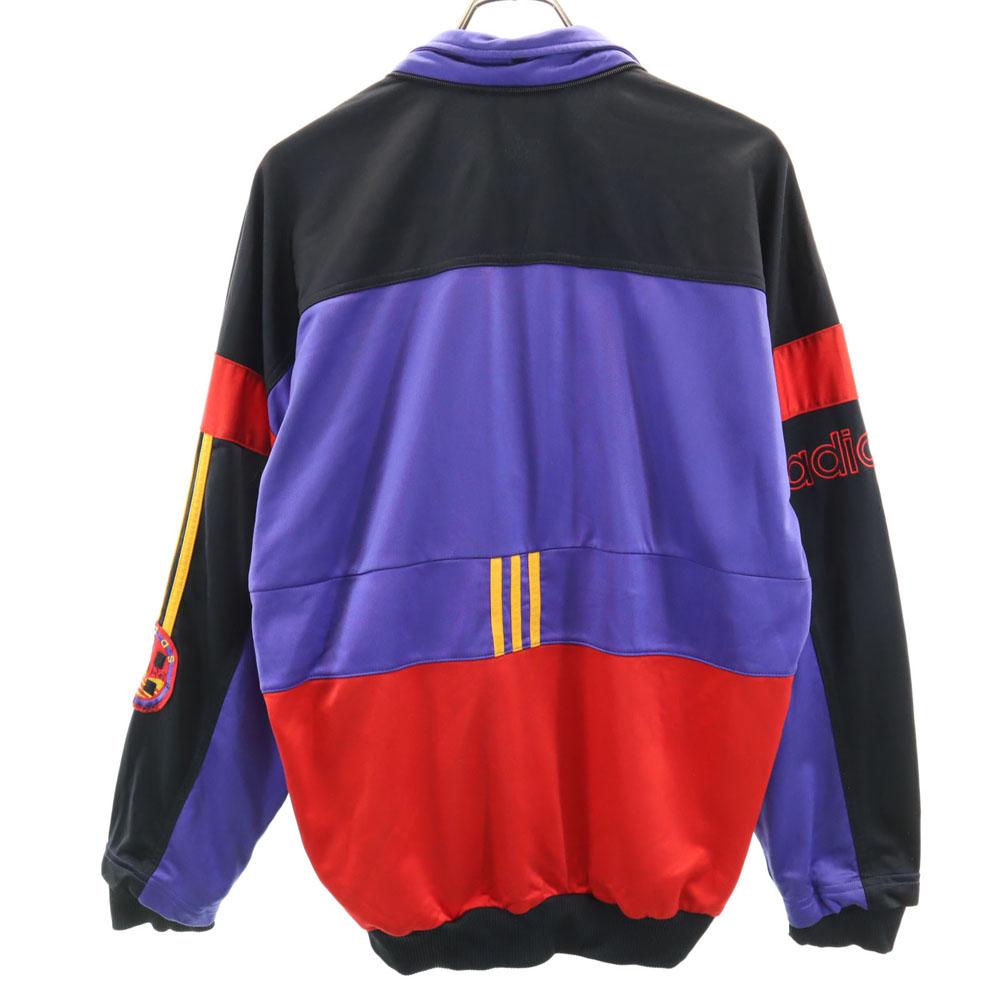 adidas 80s Vintage International Flag Tag, Multicolor Trefoil logo Track jacket Men's Used