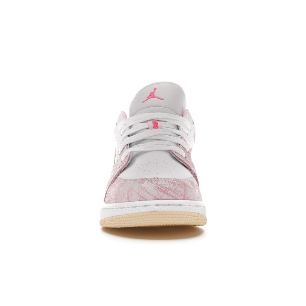 Air Jordan 1 Low GS Strawberry Ice Cream Kids Sneakers Pink Arctic-Punch Pale-Vanilla CW7104-601