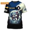 Muay Thai Fans Custom Name T-shirt For Men's Clothing Fitness Train Breathable Short Sleeve T Shirts Summer Sport Print Tee