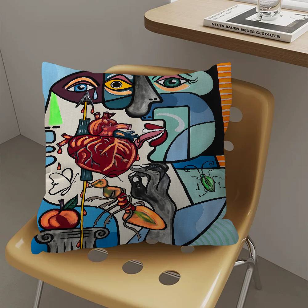 Legend Art Artist P-Pablo Picasso-Mt Maple Design Cushion Cover Happy Autumn Harvest Decor Holiday Decorati Pillow Cover