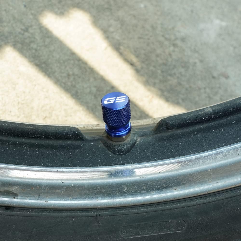 Motorcycle Accessories Wheel Tire Valve Cap Cover for BMW F850GS F 850 GS R1200GS R1250GS R 1200GS R1250 GS R 1250 LC ADV (Black)