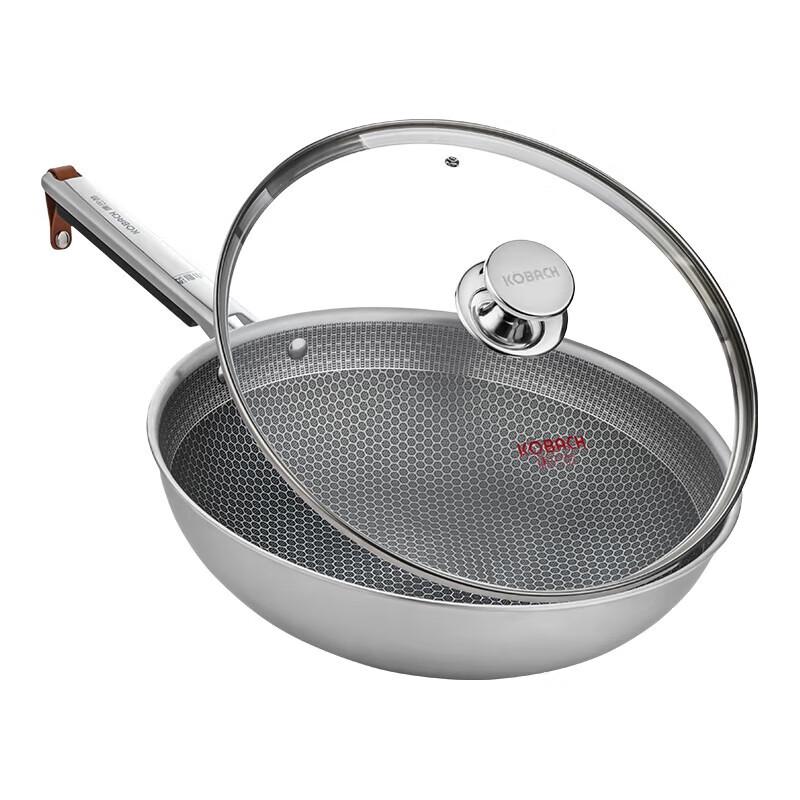 Kangbakh 3-Ply Stainless Steel Honeycomb Non-stick Wok