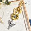 Style Daisy Bag Charm With Rhinestones For Fashionable Handbags And Gifts