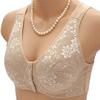 Lässiger BH mit floralem Vorderverschluss für Damen, mittleres Alter, Dessous, Bralette, Büstenhalter