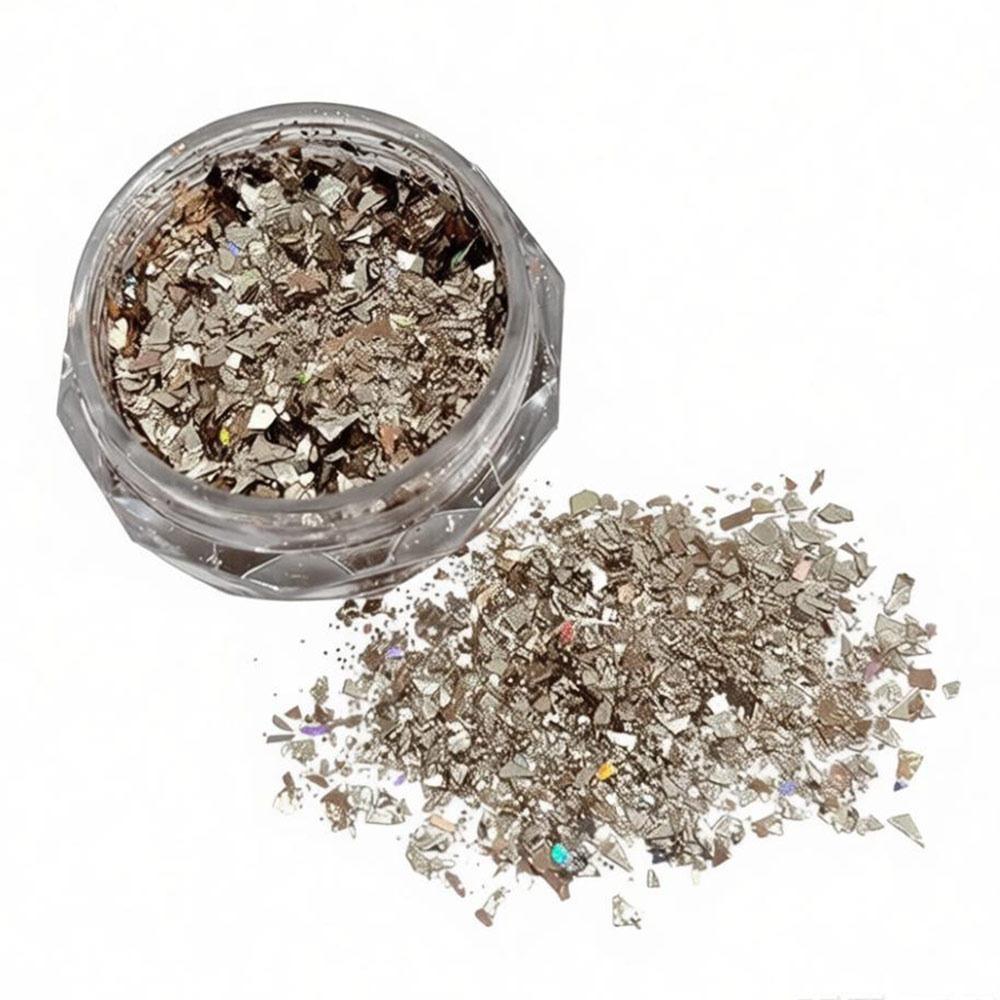 Creative Ultra-Thin Nail Glitter Sparkly Multicolor Nail Sequins Turtle Scales Flakes Nail Art Powder 3D Decoration