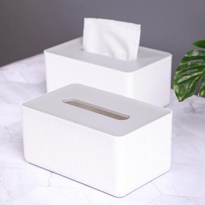 Nordische Taschentuchbox in Grau und Weiß für Tisch und Büro – Kreativer Serviettenhalter für Wohnzimmer, Badezimmer oder Couchtisch.