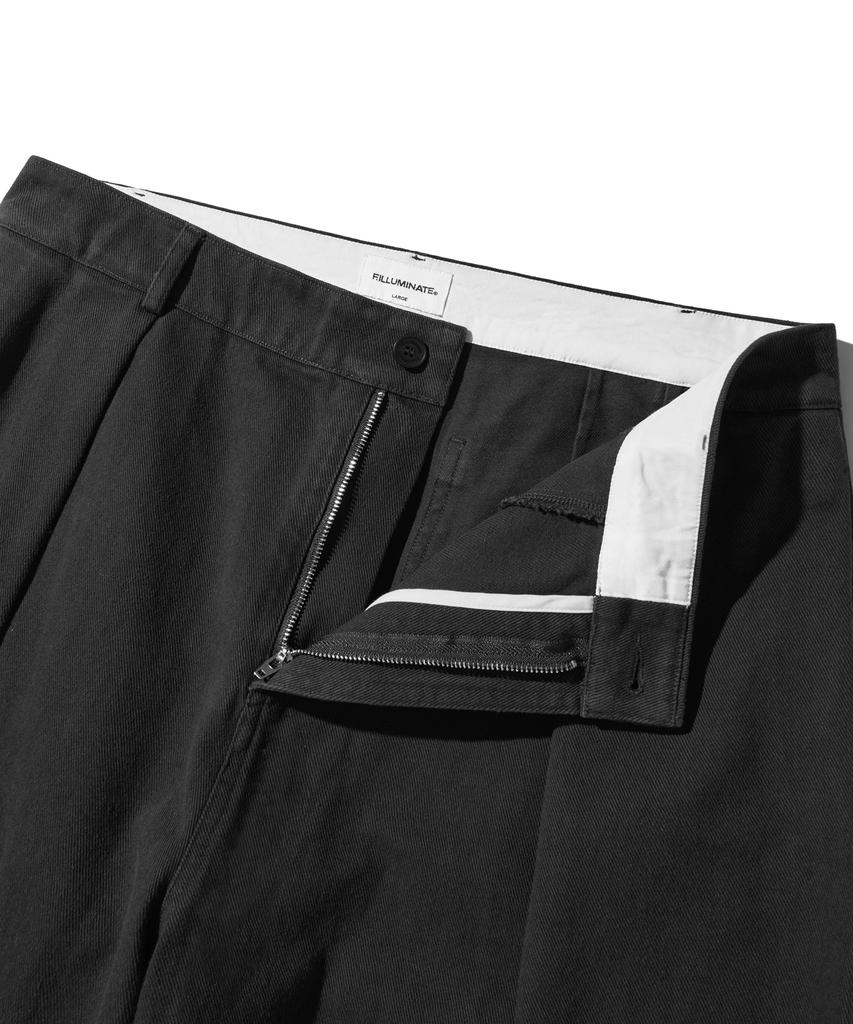 FILLUMINATE Cotton Side Tuck Balloon Pants - Black