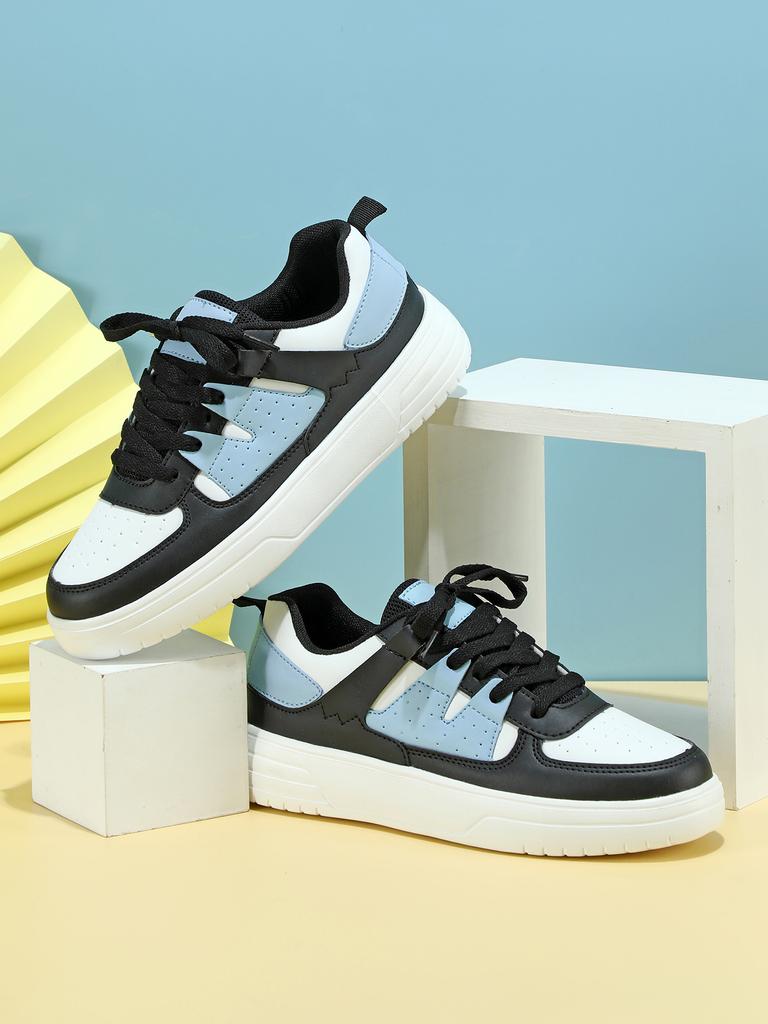 MCTIN Kadın rahat ayakkabılar nefes alabilen platform spor ayakkabı çiftler kaymaz deri kaykay ayakkabı