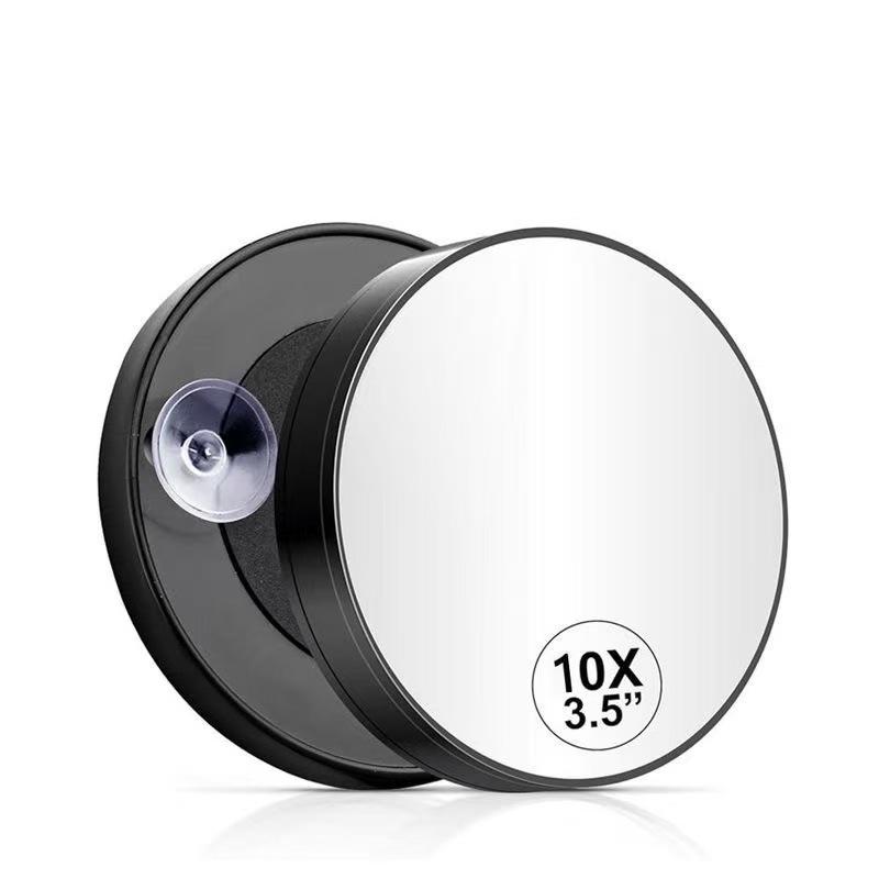 Portable HD Travel Mirror with 10X30X40 Magnification & Suction Cup - Handheld Makeup & Blackhead Remover